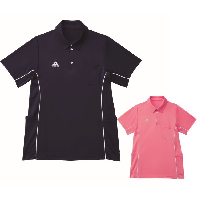 【50%OFF】【SALE】【返品交換不可】 SCS732 adidas アディダス ポロシャツ 男女兼用 KAZEN 介護 ケアウェア ポロシャツ シャツ ユニフォーム 男女兼用【特別価格】