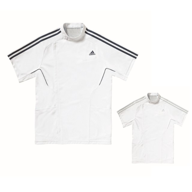 【50%OFF】【SALE】【返品交換不可】SMS601 adidas アディダス メンズジャケット KAZEN 白衣 ドクター 医師 ナースウェア 看護師 介護 男性用　病院 医院【特別価格】