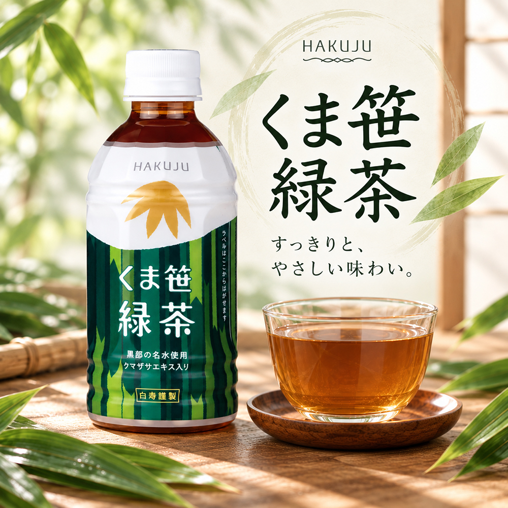 黒部の名水×厳選茶葉×クマザサ【くま笹緑茶】350ml入りペットボトル×24本入り