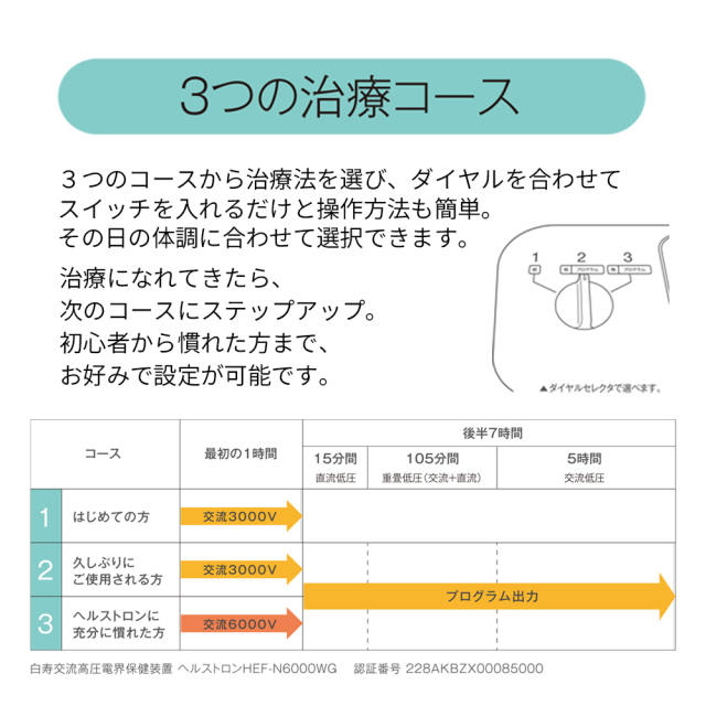 メーカー直販・配送無料【ヘルストロン HEF-N6000WG】6000V 3電極