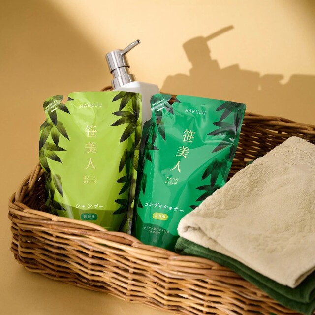 ノンシリコン【笹美人 ナチュラルヘアシャンプー】詰替用 350ml入り