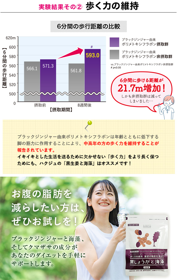 機能性表示食品【黒しょうがと海藻 】ダイエットサプリ (150粒/約1ヶ月分) ブラックジンジャー サプリ 黒生姜 黒ショウガ サプリメント