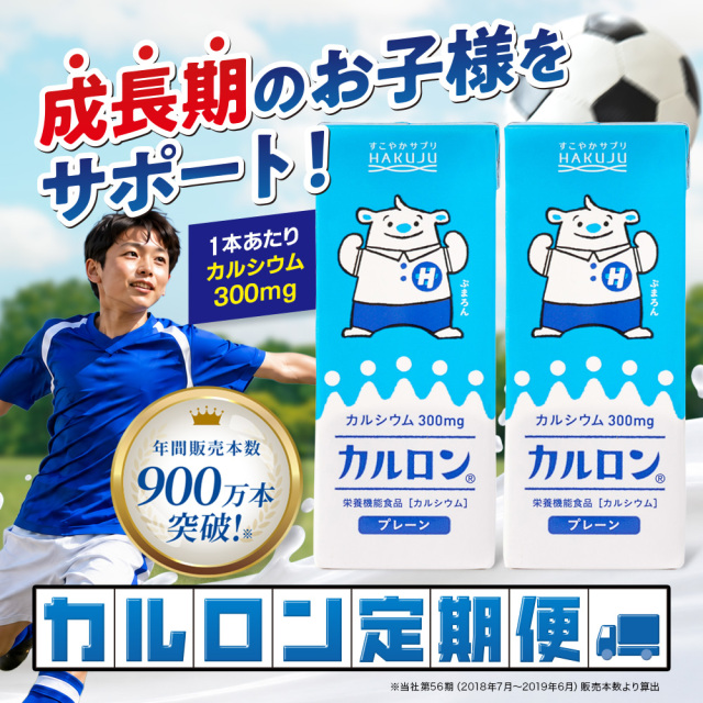 定期便 カルシウム飲料【カルロン】200ml×48本入り(24本×2ケース)高カルシウム飲料