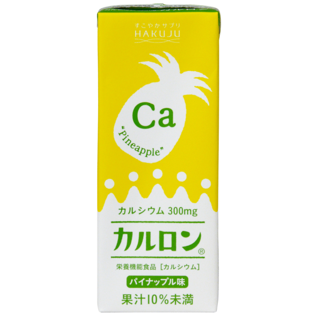 白寿　カルロン　パイナップル　プレーンライト カルシウム飲料【カルロン パイナップル味 200ml×24本】CPP