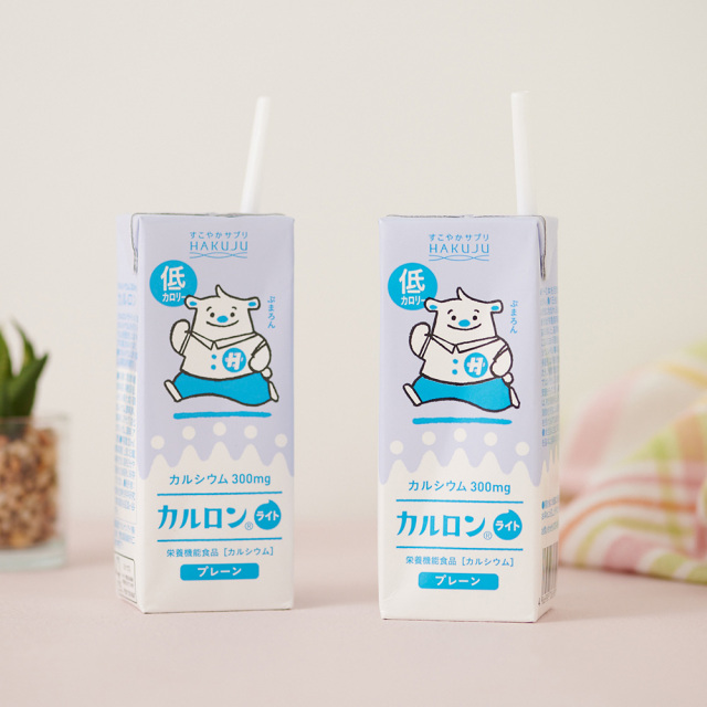 カルシウム飲料【カルロンライト】200ml×24本入り 低カロリー・高カルシウム飲料