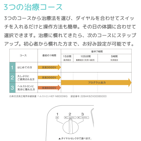 メーカー直販・配送無料【ヘルストロン HEF-N6000WG】6000V 3電極 ベッド/布団タイプ ※ポイント対象外