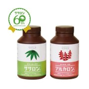 不溶性・水溶性2種類の食物繊維サプリ【ササロン・アルカロン