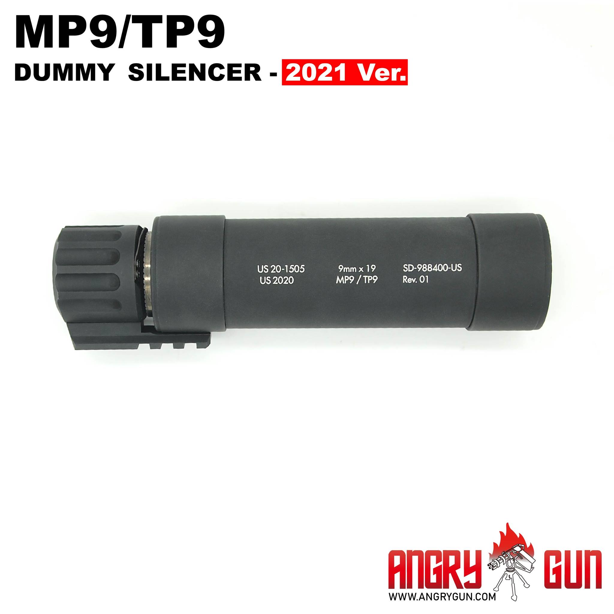Angrygun KWA MP9用QDダミーサイレンサー (2021Ver.）