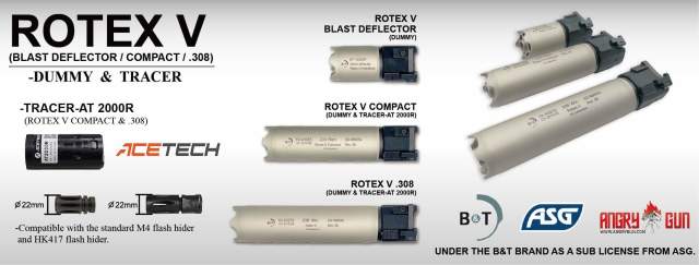 Angrygun B&T Rotex-Vタイプ サプレッサー