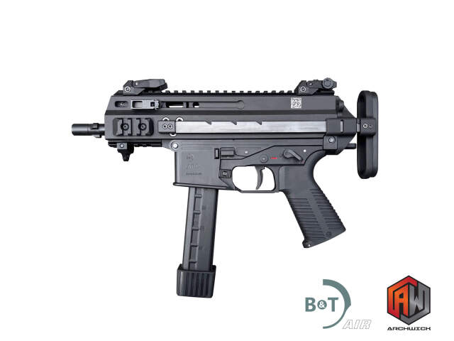 【新製品予約】ARCHWICK B&T Air APC9K Pro SMG GBB ガス/CO2(Black, B&T正式ライセンス品)