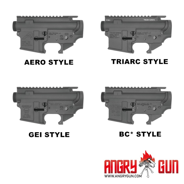 【近日受注開始】ANGRYGUN MWS用 鍛造レシーバーキット(AERO/TRIARC/GEISSELE/BCM)