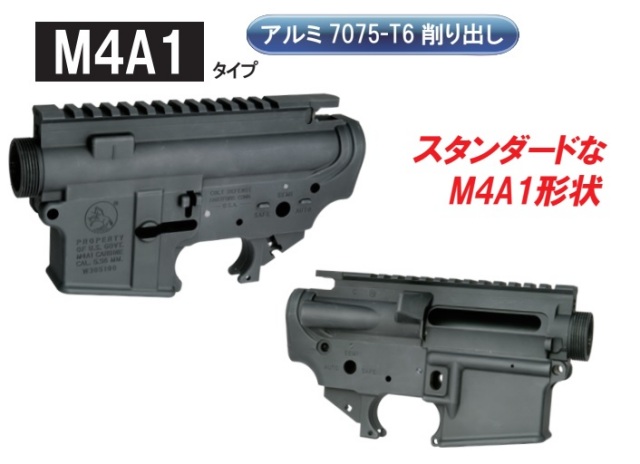 Wiitech マルイM4MWS用M4タイプアルミレシーバーセット