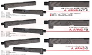 WIITECH マルイ G17 Gen5用 Agency Arms カスタムスライド(EXT2/FB/G)
