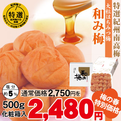 紀州南高梅 はちみつ梅 和み梅