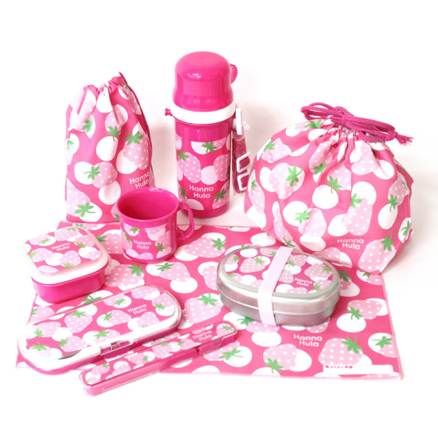 コップ袋 子供 いちご お弁当箱 遠足 プラコップ 入園準備 入学準備