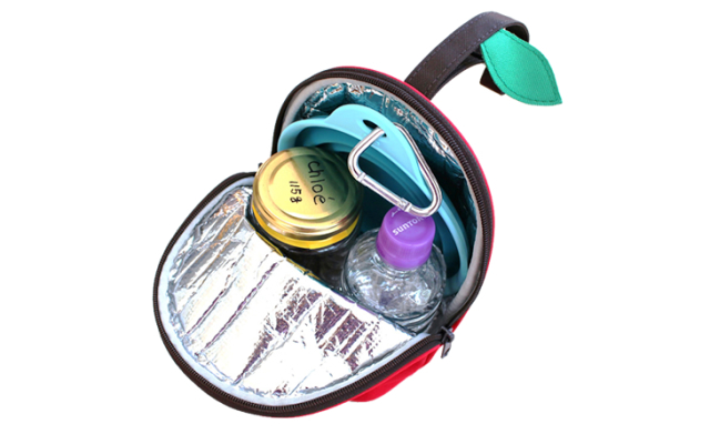 保温保冷マグポーチ アップル クーラーポーチ ペット 軽量お食事ポーチ