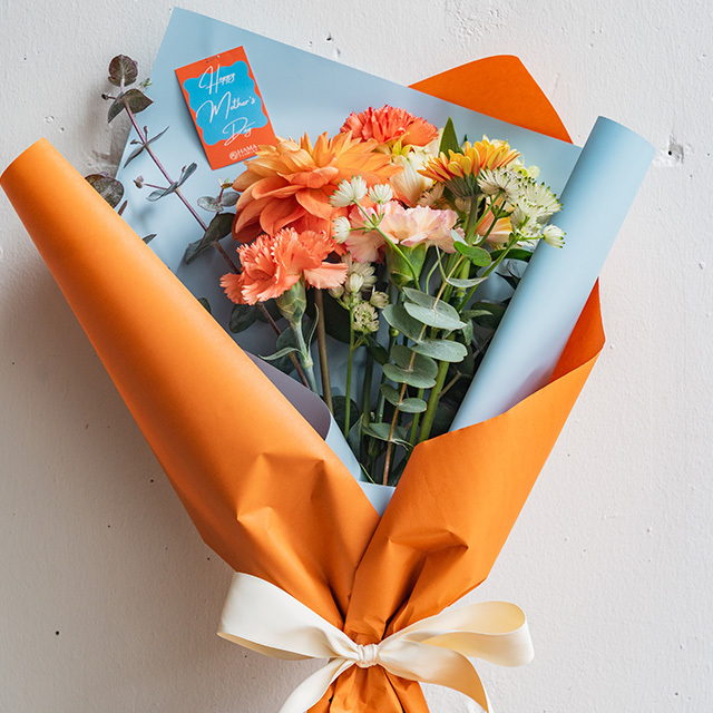 母の日ギフトC/Flower Bouquet L ( yellow&orange )