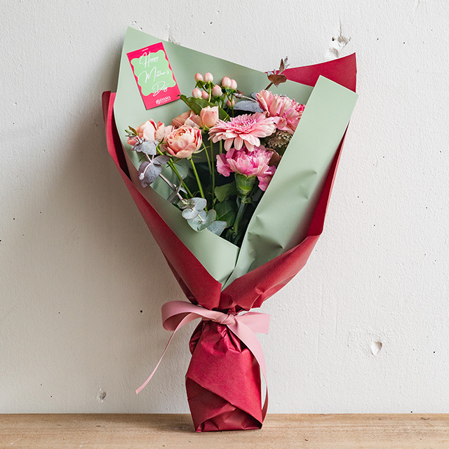 母の日ギフトD/Flower Bouquet M ( red&pink )