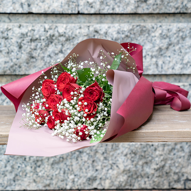 【12月お渡し限定】バラ12本【店頭受取・横浜市西区/中区お届け】プロポーズフラワー　