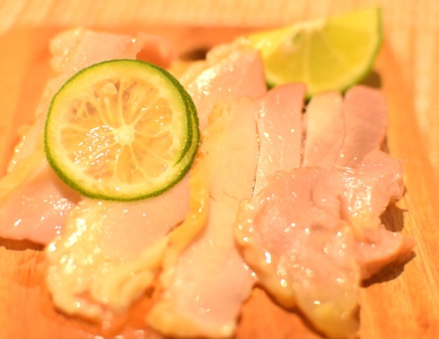 阿波尾鶏のスモーク すだちオイル漬け