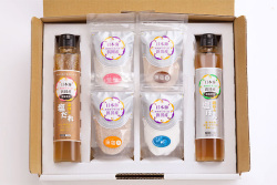 浜守セット-ミネラル豊富で無添加の藻塩と塩とだれとぽん