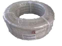 サクションホースＦＷ２５mmx20m　（内径２５ｍｍ） プラステク　塩ビ（ＰＶＣ）フラットサクションホース