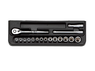 ＫＴＣ　6.3sp ソケットレンチセット　１７点　ＴＢ２１４