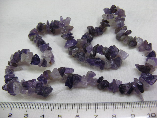 天然石　さざれ　約40センチ　アメジスト