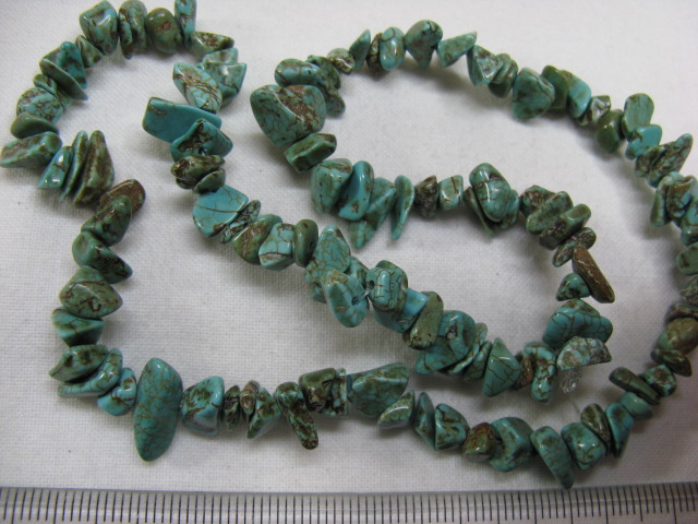 天然石　さざれ　約40センチ　アフリカンターコイズ