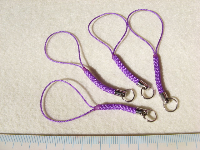 根付ひも　すみれ色