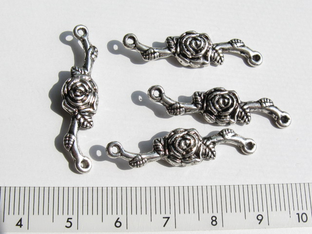 コネクター　ばら　約３４ミリ　Ａシルバー