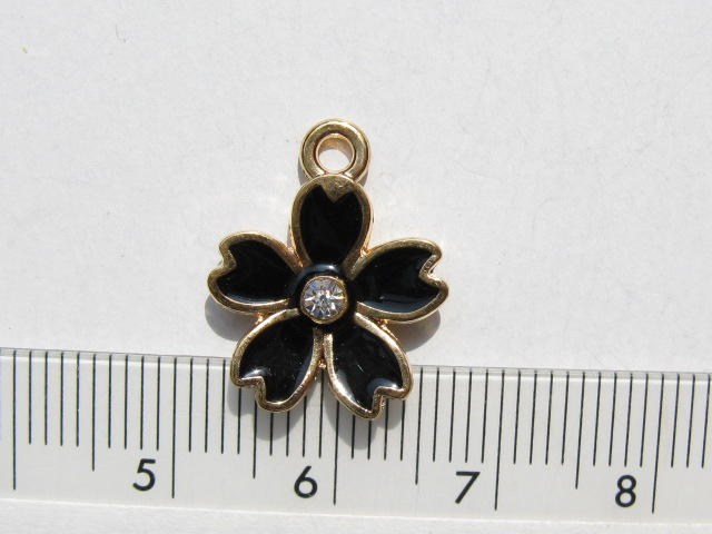 カラーチャーム　さくら(Ａ級ガラス入り)　黒