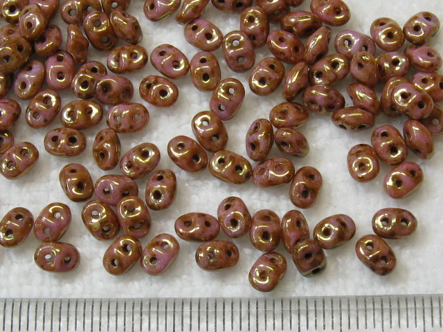 スーパーデュオ2H　2.5×5ミリ　オペークローズゴールドトパーズ