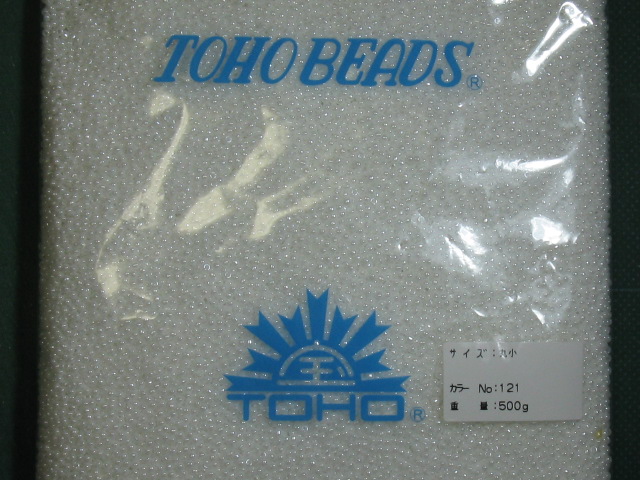 ＴＯＨＯビーズ　丸小ピース　５００ｇ入り　№１２１