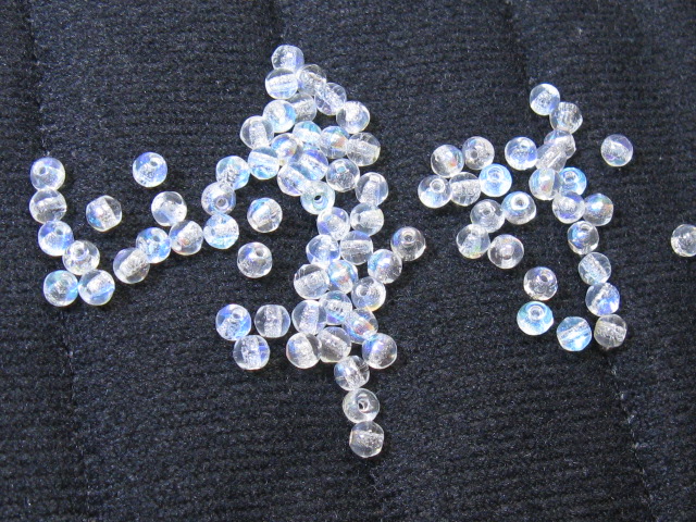 チェコ　プレス　ラウンド　３ミリ　クリスタルAB