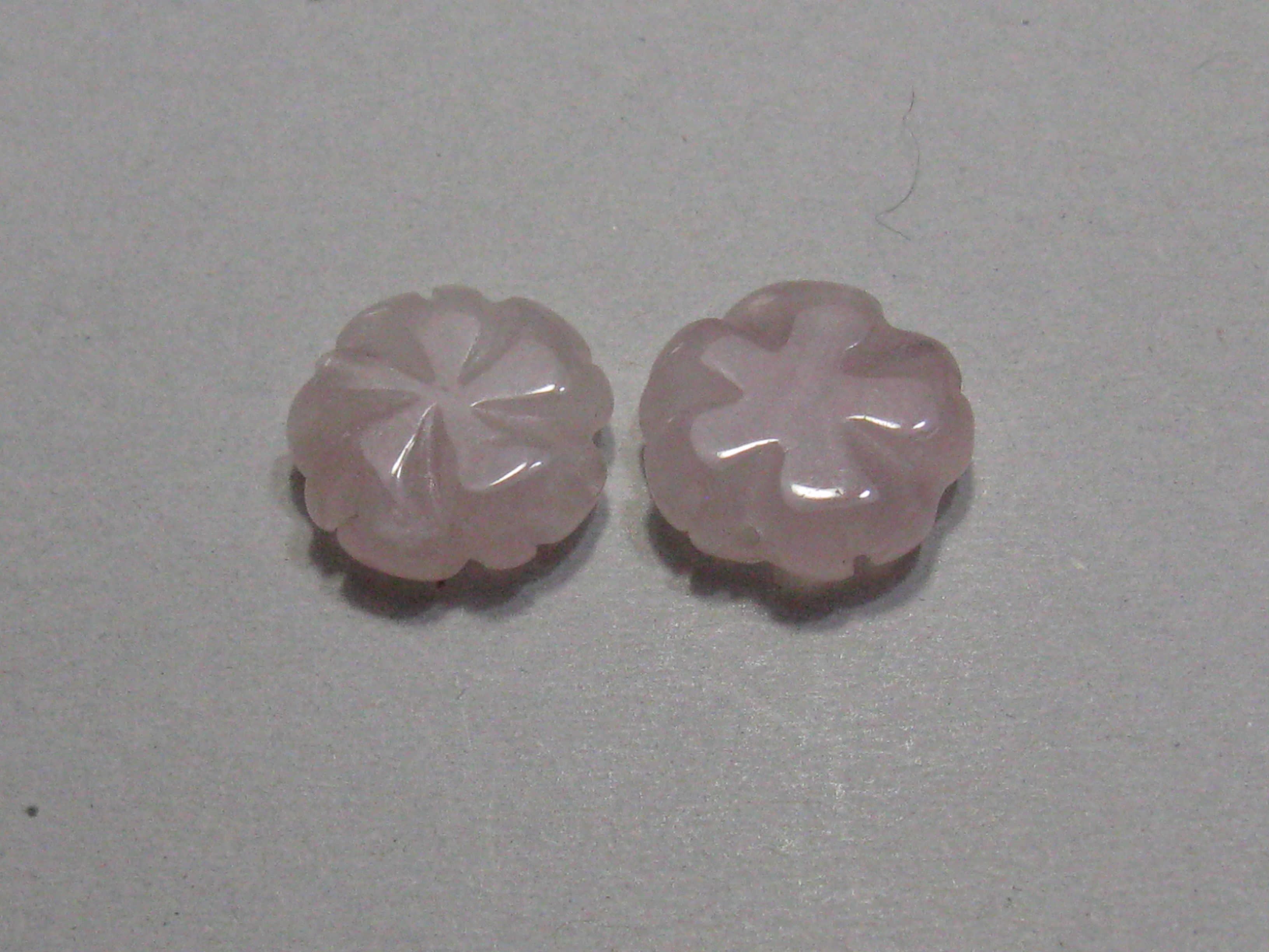 天然石　約１６mm　(２個入り)　ローズクォーツ