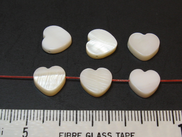 シェルパーツ　11ミリ　ハート・よこ穴