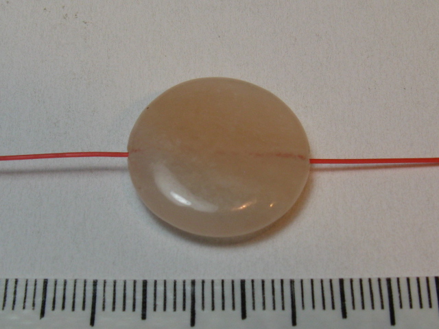 天然石　20ミリ　ディスク　ピンクアベンチュリン