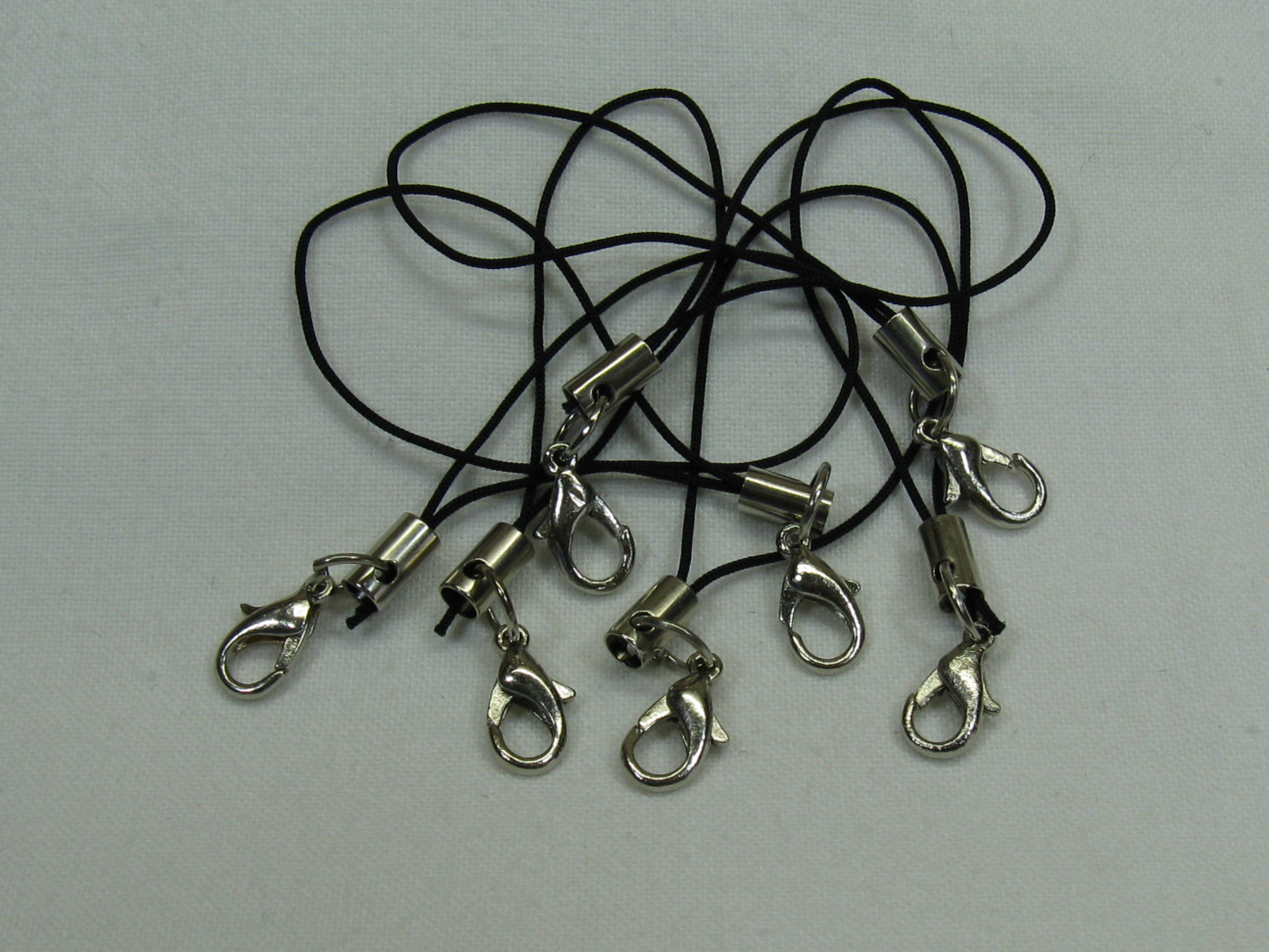 カニカン付ストラップ　ブラック