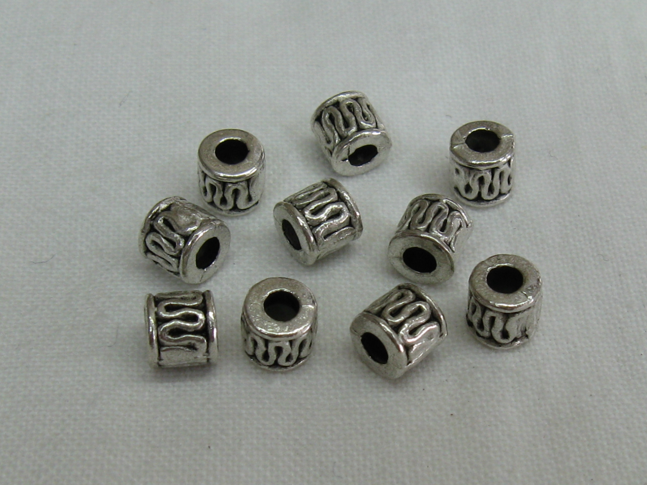 筒型スペーサー　５ミリ　(１０個用)　シルバー