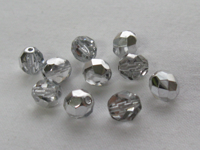 ファイヤポリッシュ　８ミリ　ミラーハーフシルバー