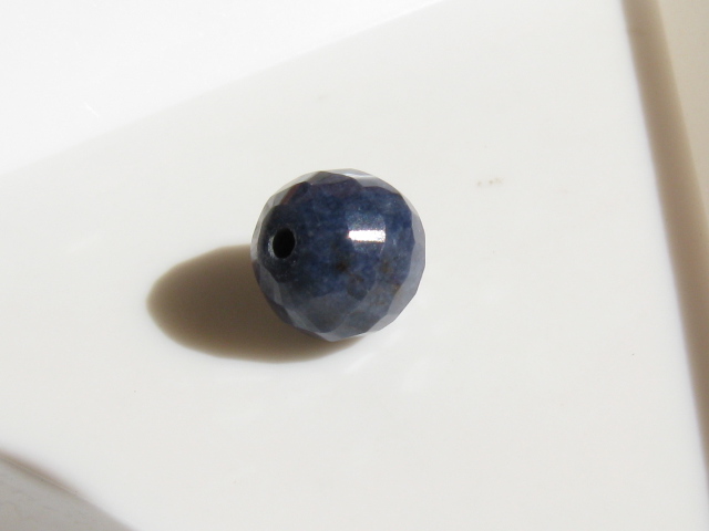 天然石　７ミリ　ラウンドミラーボールカット　半貴石サファイア