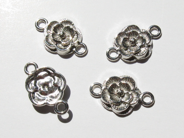 つなぎパーツ　バラ　シルバー