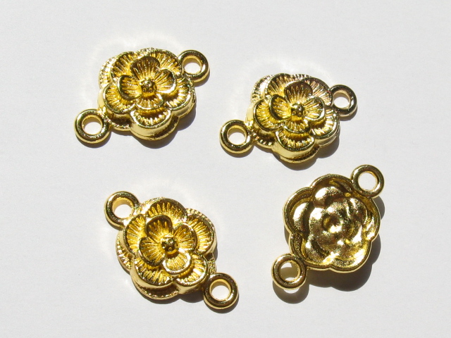 つなぎパーツ　バラ　ゴールド