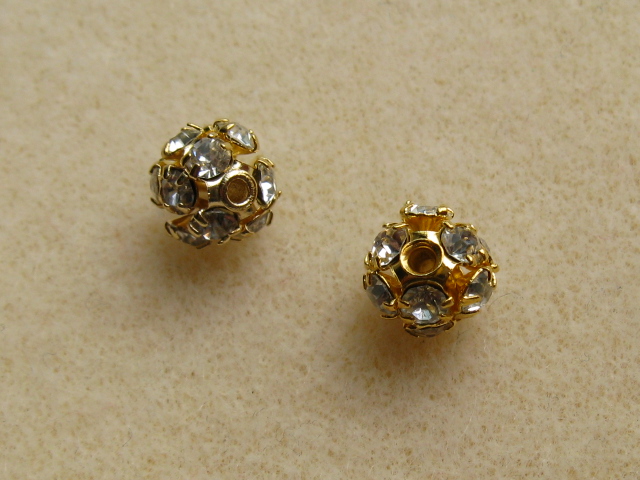 丸ロンデル　(くす玉)　６mm　ゴールド