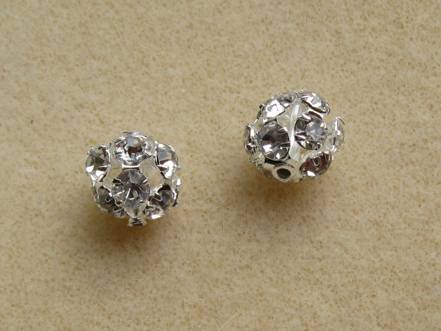 丸ロンデル　(くす玉)　８mm　シルバー