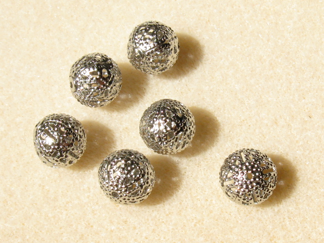 すかし玉　１０mm　ロジウム