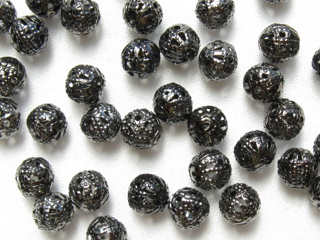 すかし玉　６mm　銀古美　大袋