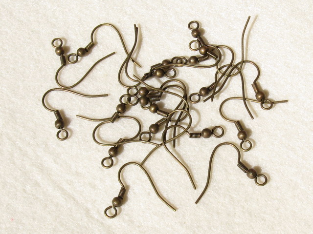 ピアス　釣り針タイプ　(10ペア)　金古美