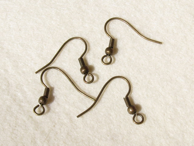 ピアス　釣り針タイプ　(2ペア)　金古美